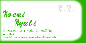 noemi nyuli business card